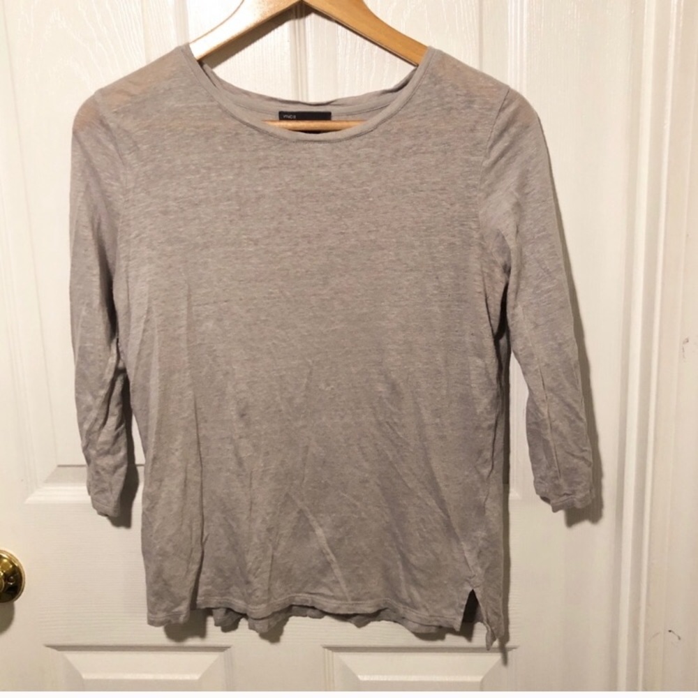 Vince Gray Linen Top